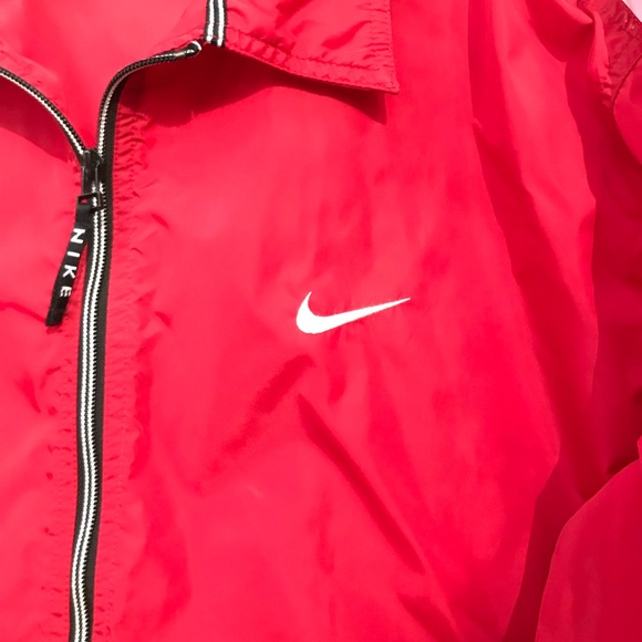Vintage NIKE Red tracksuit Jacket windbreaker mens XL - Picture 2 of 6
